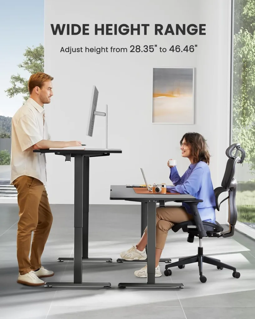 height adjustable standing desk