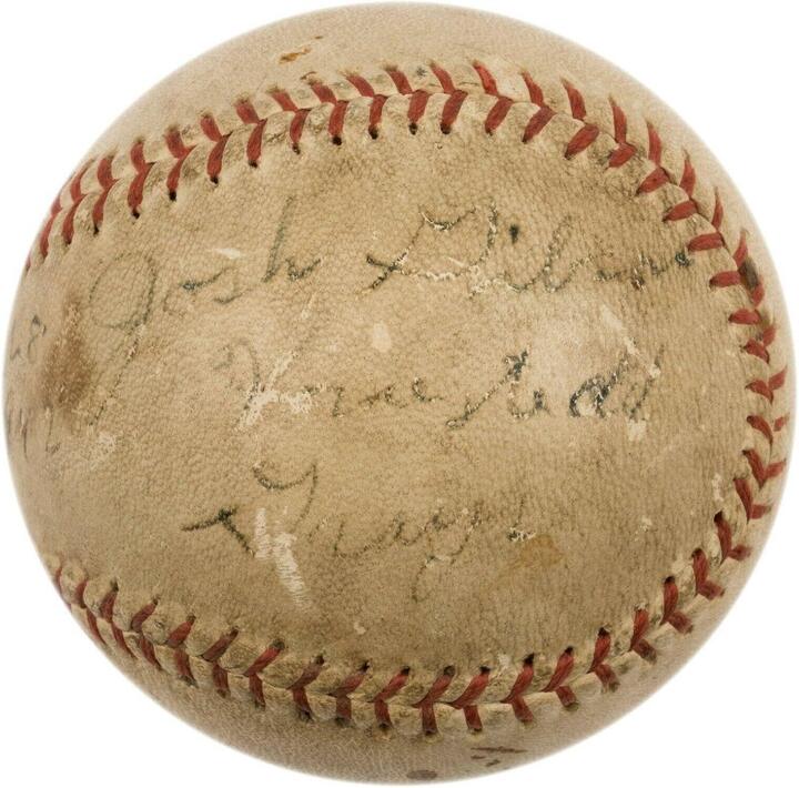 Josh Gibson Autographed Baseball