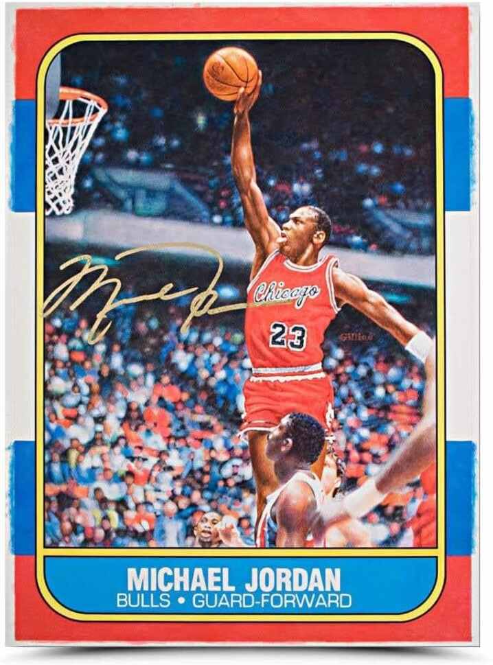 Michael Jordan Autographed Original Fleer Rookie Card Autographed Cards