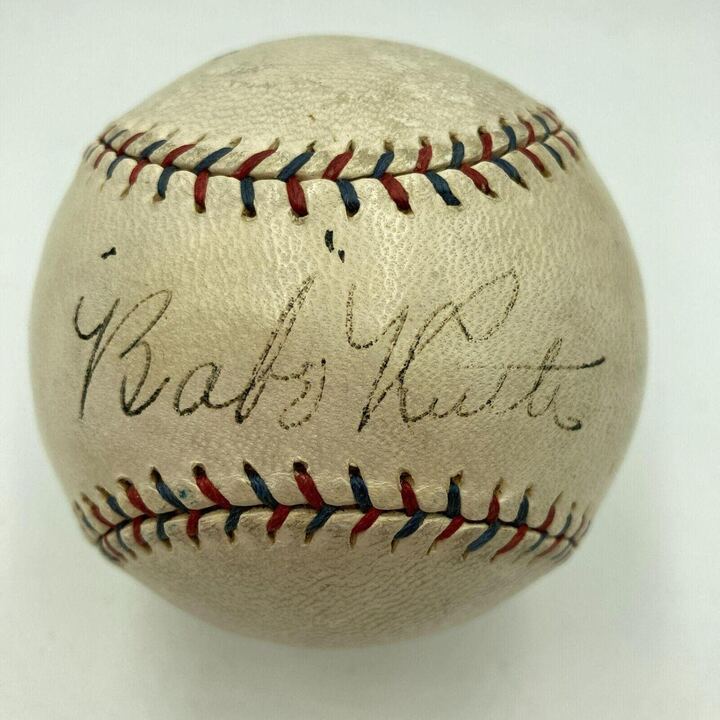 Babe Ruth Single Signed 1918 American League Baseball