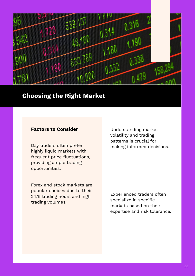 Master Day Trading: choosing the right market 